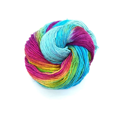 Peek-a-Boo Lace Weight Recycled Silk Yarn - view 13