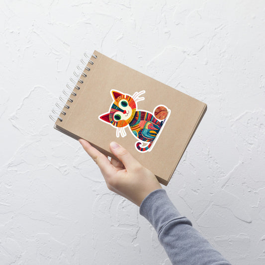 "Yarn Whiskers" Vinyl Sticker