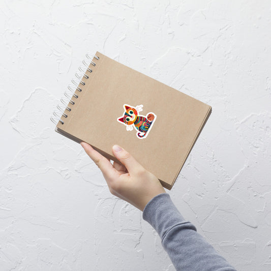 "Yarn Whiskers" Vinyl Sticker - view 2
