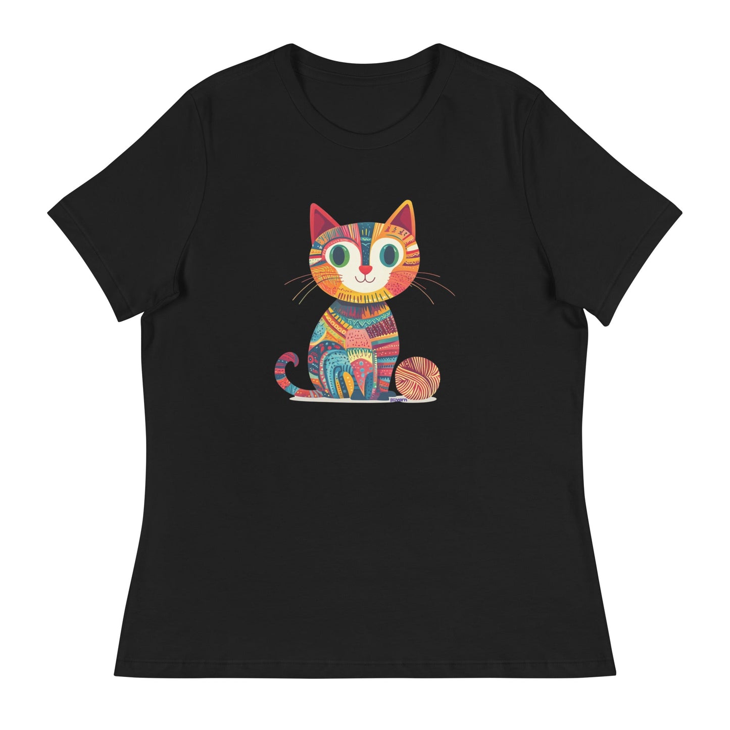 "Yarn Whiskers" Women's Relaxed Fit T-Shirt - view 2
