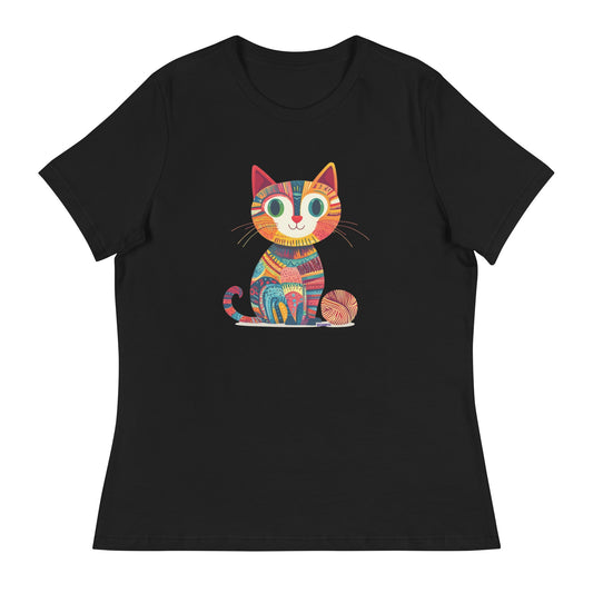 "Yarn Whiskers" Women's Relaxed Fit T-Shirt - view 2