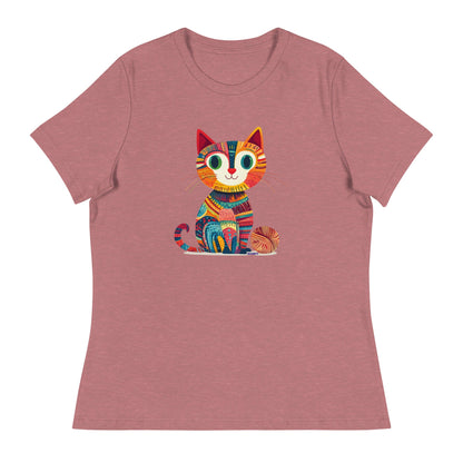 "Yarn Whiskers" Women's Relaxed Fit T-Shirt - view 3