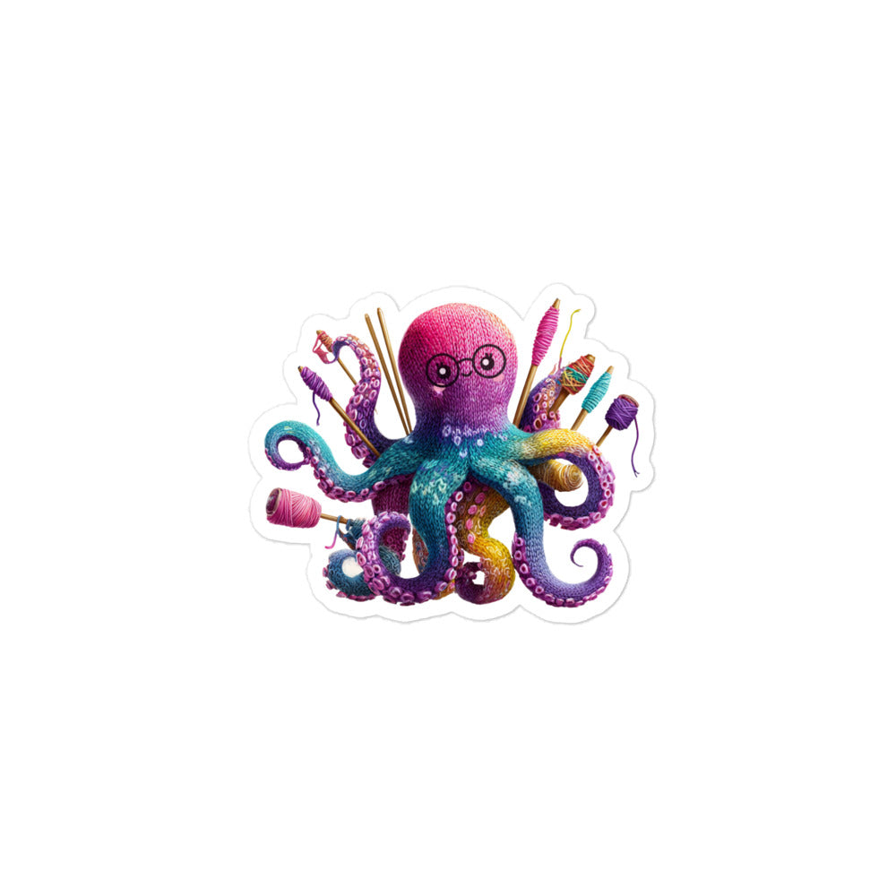 Yarnctopus Bubble-Free Vinyl Sticker