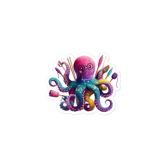 Yarnctopus Bubble-Free Vinyl Sticker